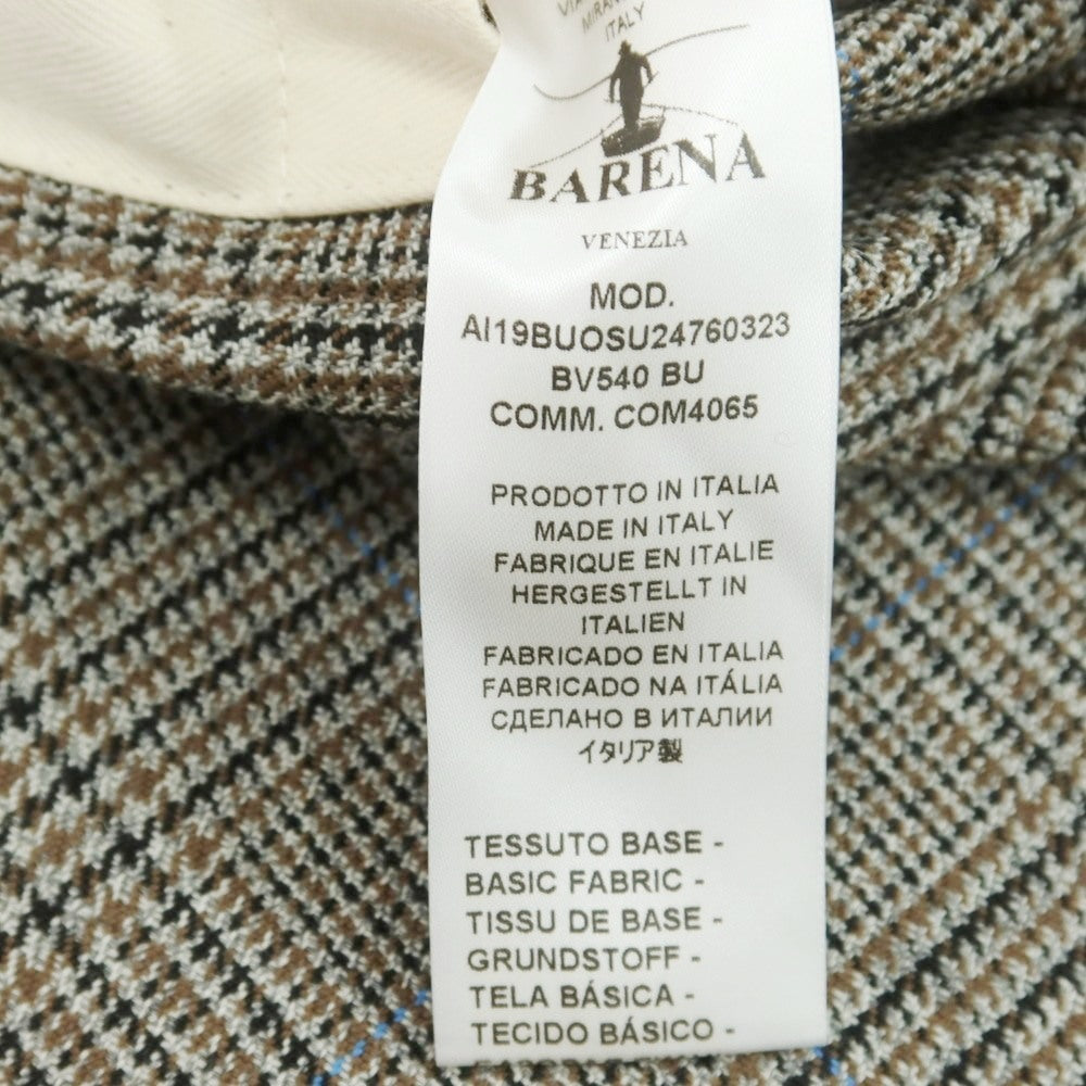 【中古】バレナ BARENA ウール グレンチェック カバーオール グレーxブラウン【 44 】【 状態ランクA 】【 メンズ 】