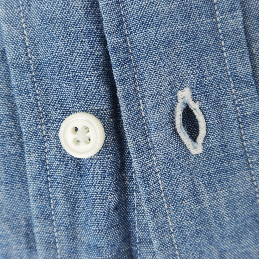 【中古】ボルゾネッラ BOLZONELLA コットン カジュアルシャツ ブルー【 37 】【 状態ランクC 】【 メンズ 】