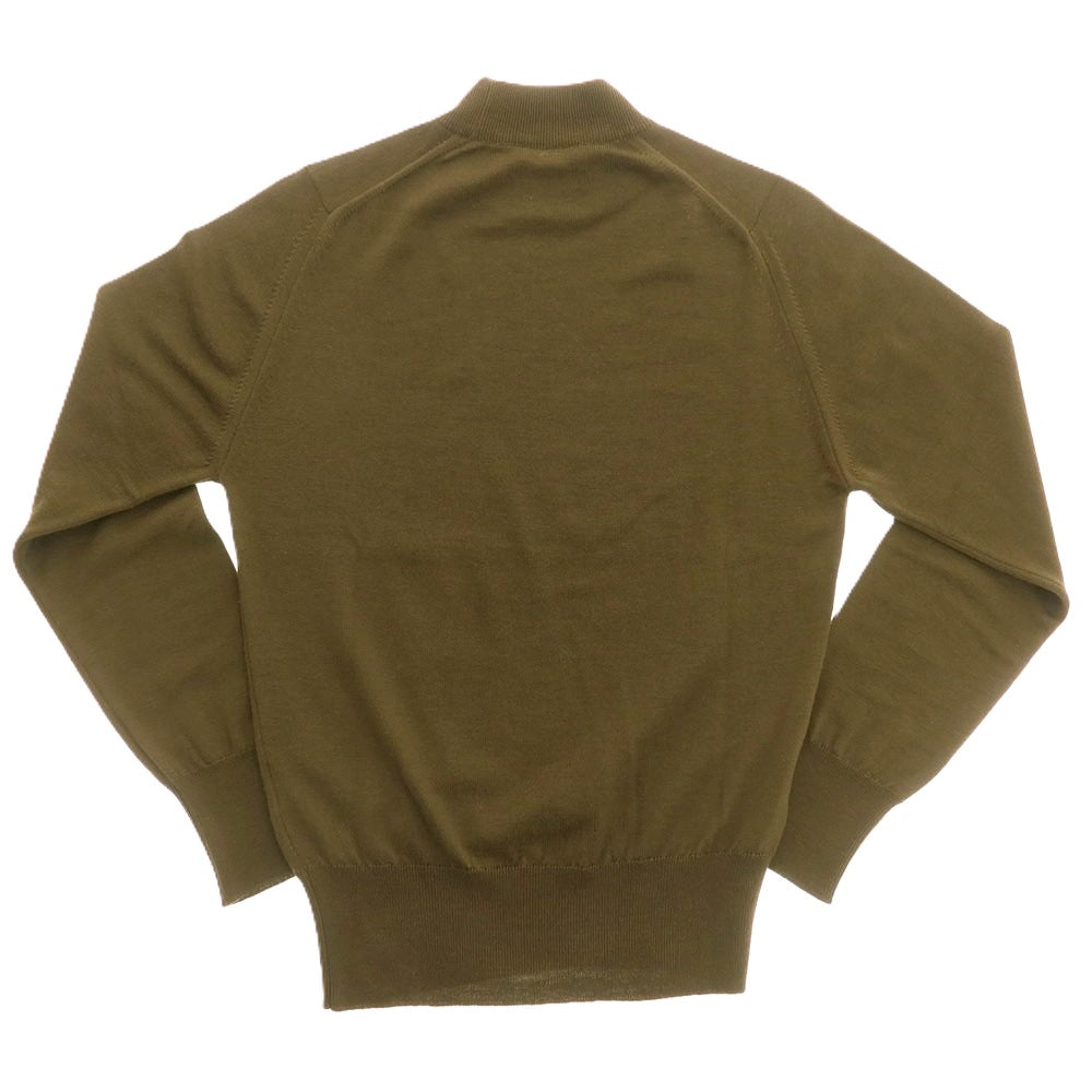 【中古】ジョンスメドレー JOHN SMEDLEY ハイゲージ ウール モックネック プルオーバーニット ブラウンカーキ系【 XS 】【 状態ランクB 】【 メンズ 】