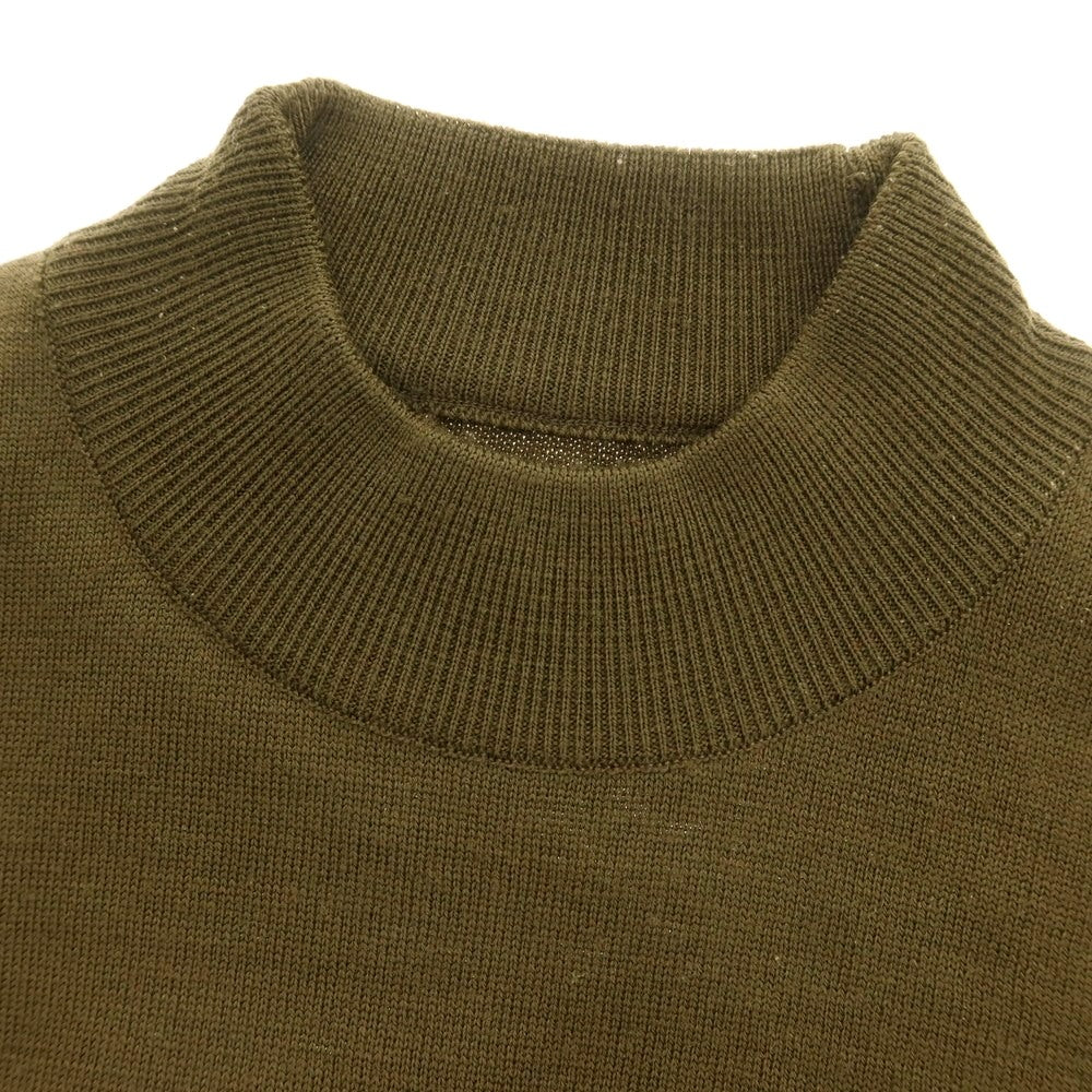 【中古】ジョンスメドレー JOHN SMEDLEY ハイゲージ ウール モックネック プルオーバーニット ブラウンカーキ系【 XS 】【 状態ランクB 】【 メンズ 】