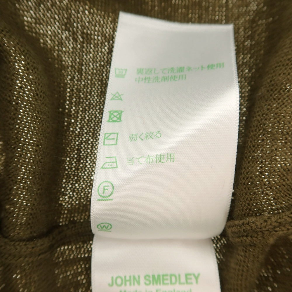【中古】ジョンスメドレー JOHN SMEDLEY ハイゲージ ウール モックネック プルオーバーニット ブラウンカーキ系【 XS 】【 状態ランクB 】【 メンズ 】