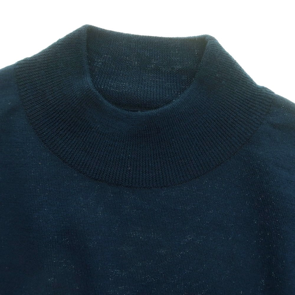 【中古】ジョンスメドレー JOHN SMEDLEY ハイゲージ ウール モックネック プルオーバーニット ネイビー【 S 】【 状態ランクB 】【 メンズ 】