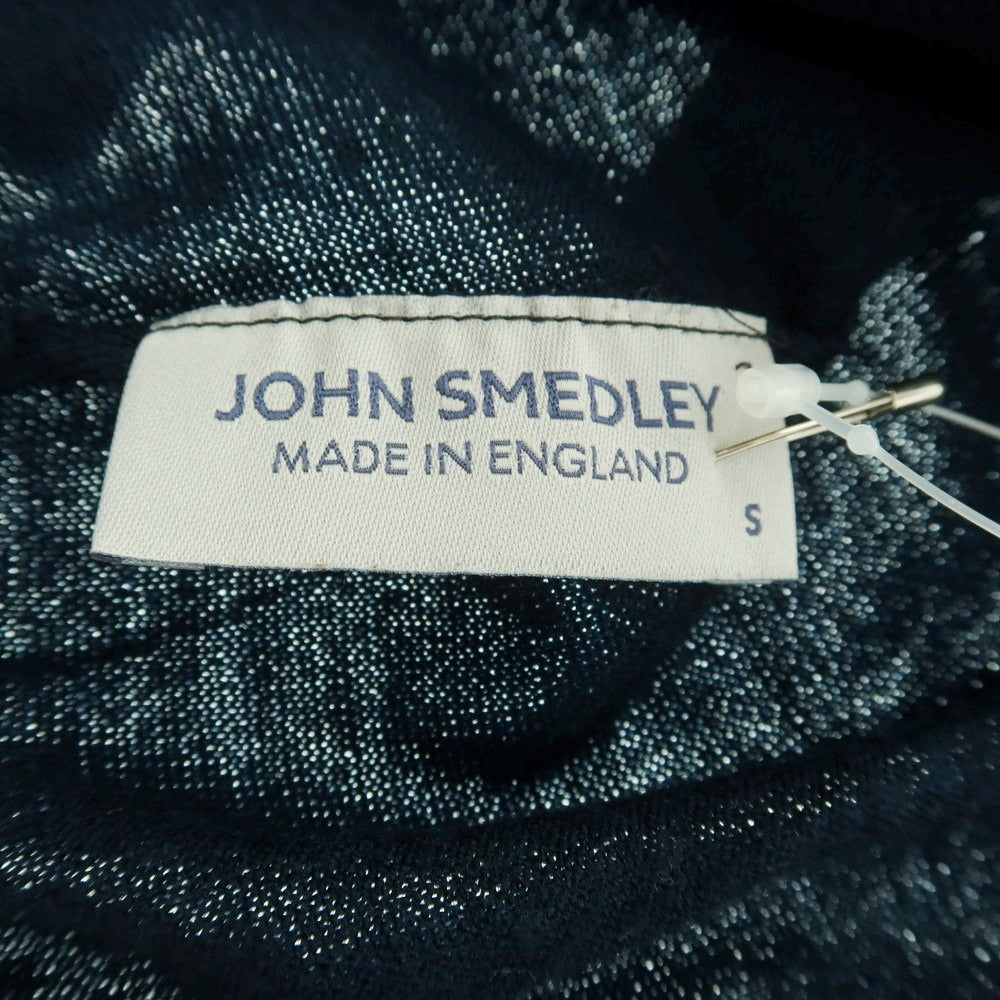【中古】ジョンスメドレー JOHN SMEDLEY ハイゲージ ウール モックネック プルオーバーニット ネイビー【 S 】【 状態ランクB 】【 メンズ 】