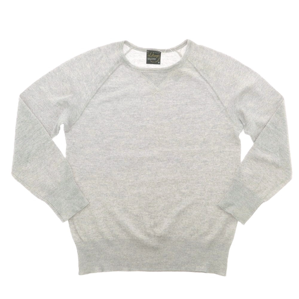 【中古】ルトロワ Letroyes ハイゲージ ウール クルーネック プルオーバーニット グレー【 S 】【 状態ランクB 】【 メンズ 】