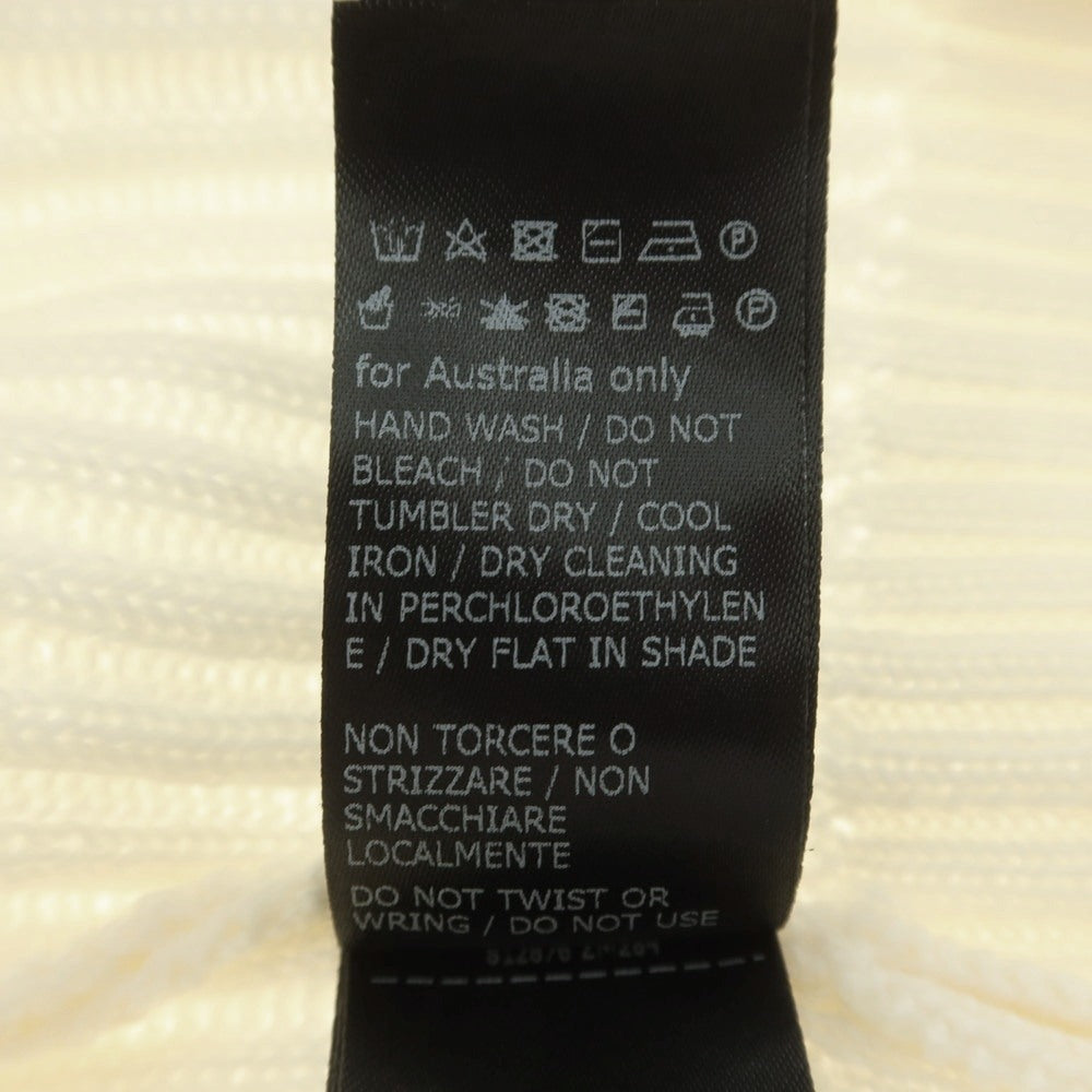 【中古】ザノーネ ZANONE ウール リブ タートルネック プルオーバーニット アイボリー【 46 】【 状態ランクB 】【 メンズ 】