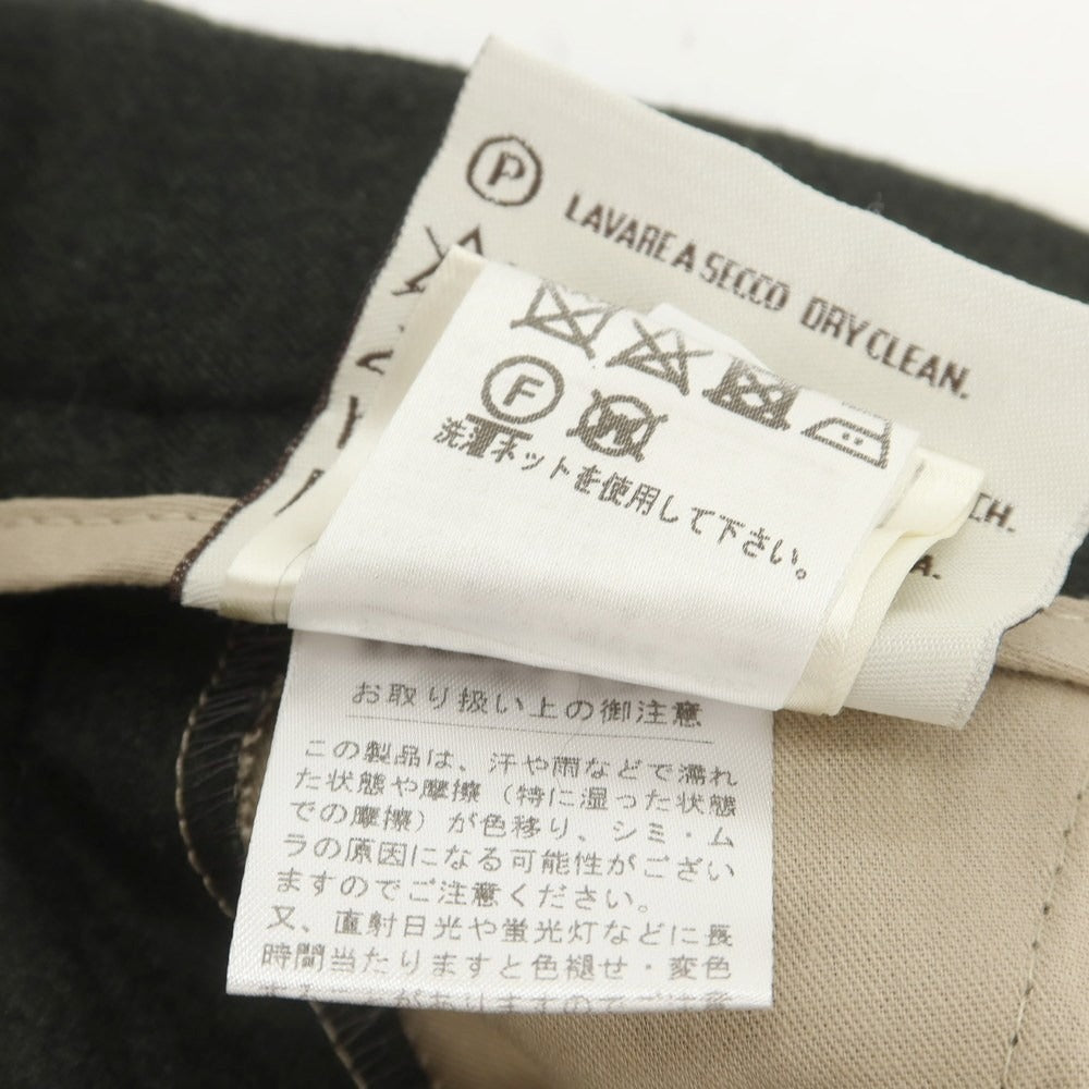 【中古】ベルウィッチ BERWICH ウール カジュアルスラックスパンツ ダークグリーン【 44 】【 状態ランクB 】【 メンズ 】