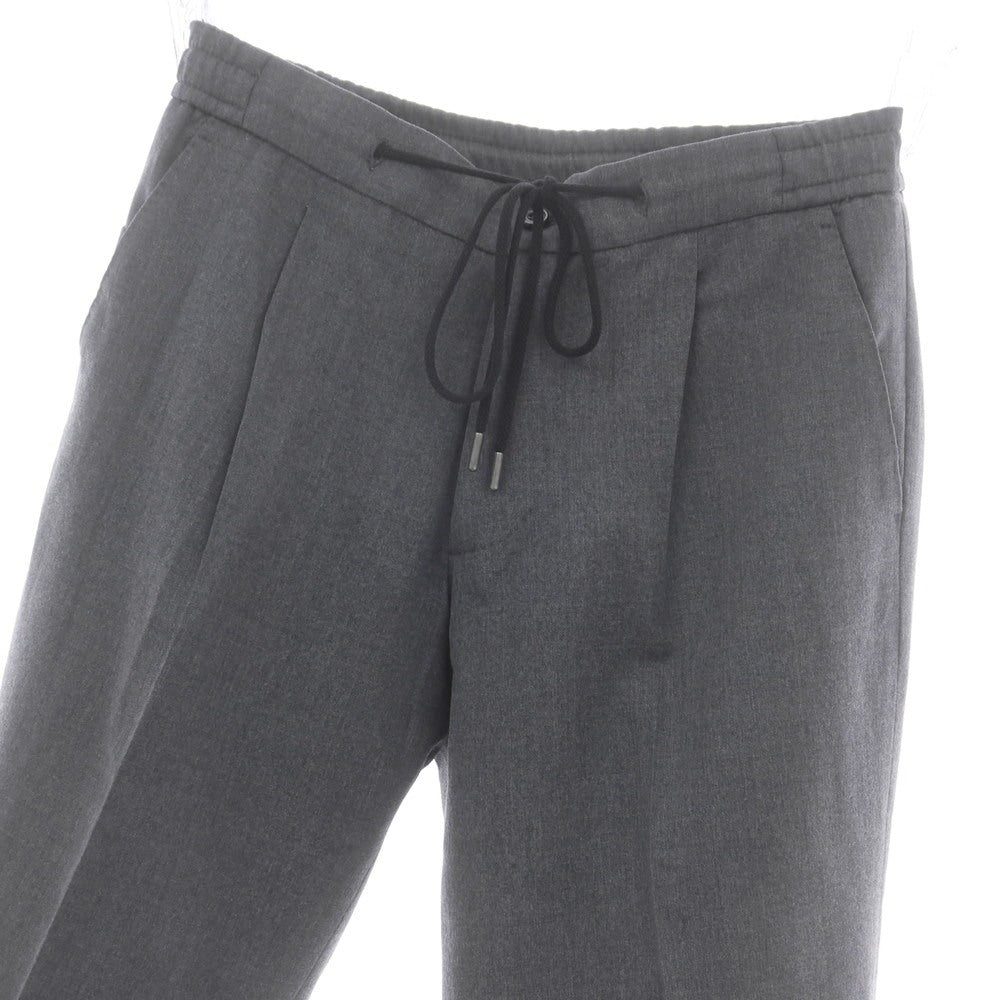 【中古】ベルウィッチ BERWICH ストレッチ ウール イージースラックスパンツ グレー【 42 】【 状態ランクB 】【 メンズ 】