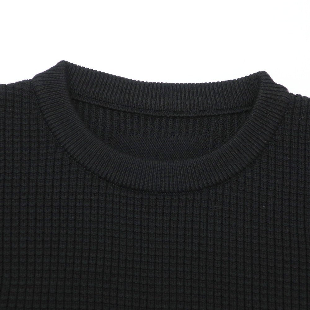 【新品】ヴィルーム V::loom ミドルゲージ ウール クルーネック プルオーバーニット ブラック【 L 】【 状態ランクN 】【 メンズ 】
