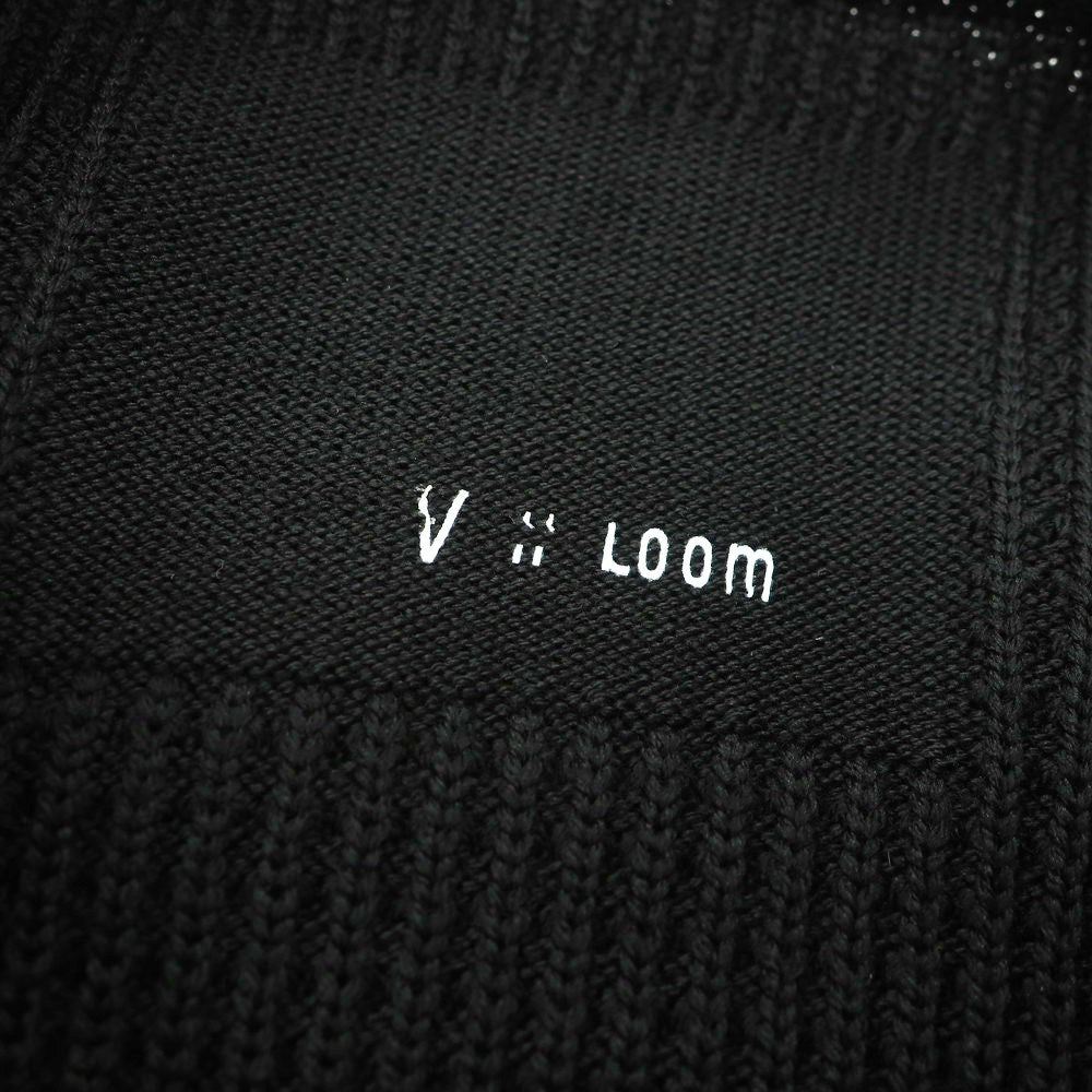 【新品】ヴィルーム V::loom ミドルゲージ ウール クルーネック プルオーバーニット ブラック【 L 】【 状態ランクN 】【 メンズ 】