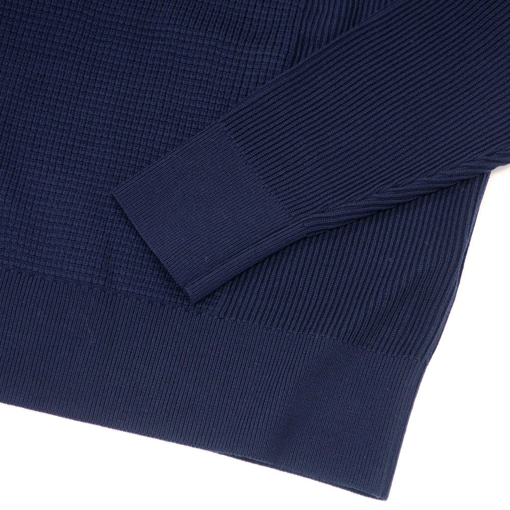 【新品アウトレット】ヴィルーム V::loom ミドルゲージ ウール クルーネック プルオーバーニット ネイビー【 L(紙タグ表記) 】【 状態ランクN- 】【 メンズ 】