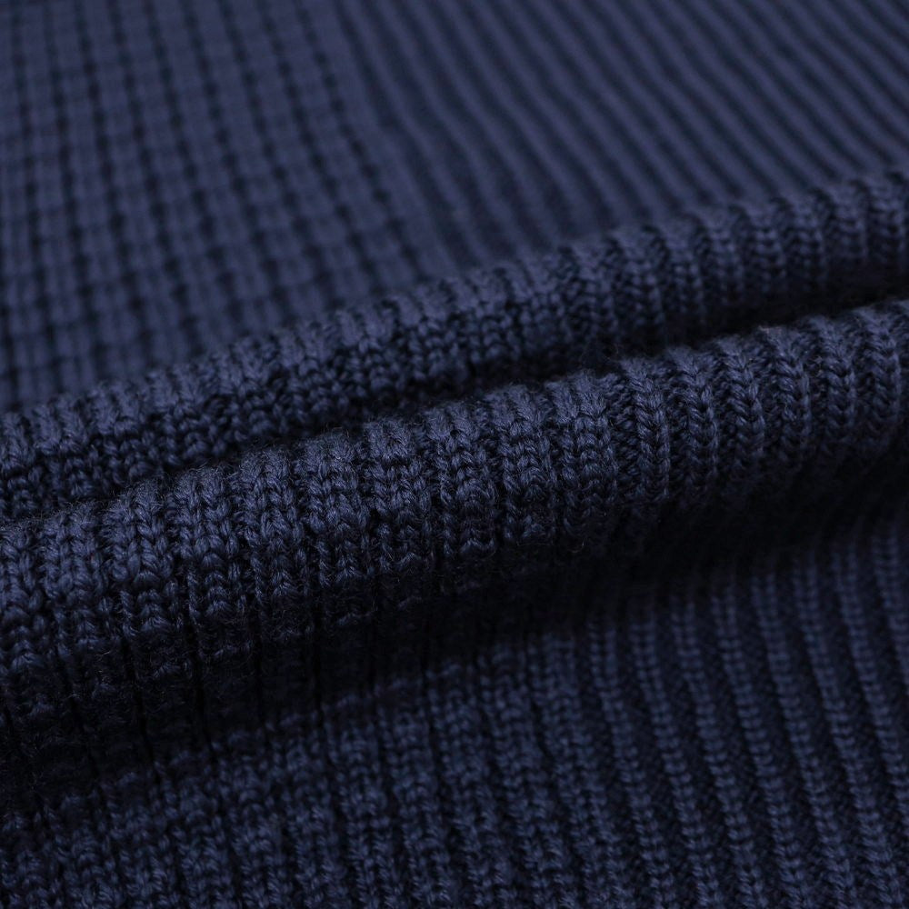 【新品アウトレット】ヴィルーム V::loom ミドルゲージ ウール クルーネック プルオーバーニット ネイビー【 L(紙タグ表記) 】【 状態ランクN- 】【 メンズ 】