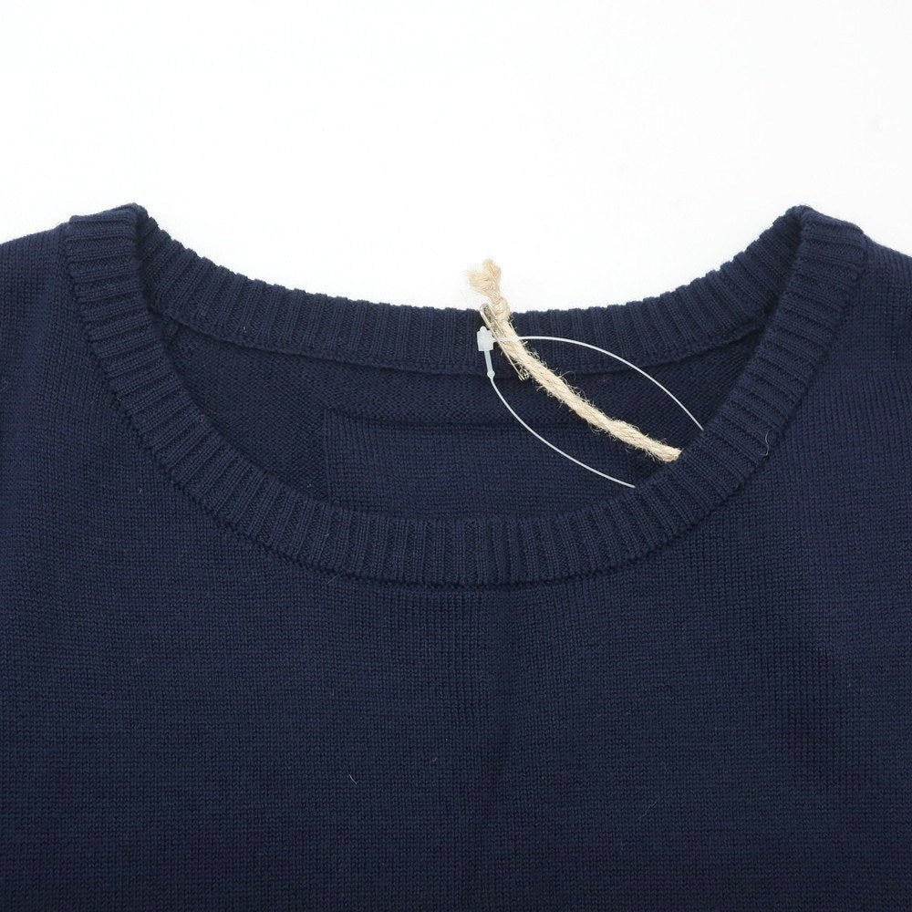 【新品アウトレット】ヴィルーム V::loom ハイゲージ ウール クルーネック プルオーバーニット ネイビー【 L(紙タグ表記) 】【 状態ランクN- 】【 メンズ 】