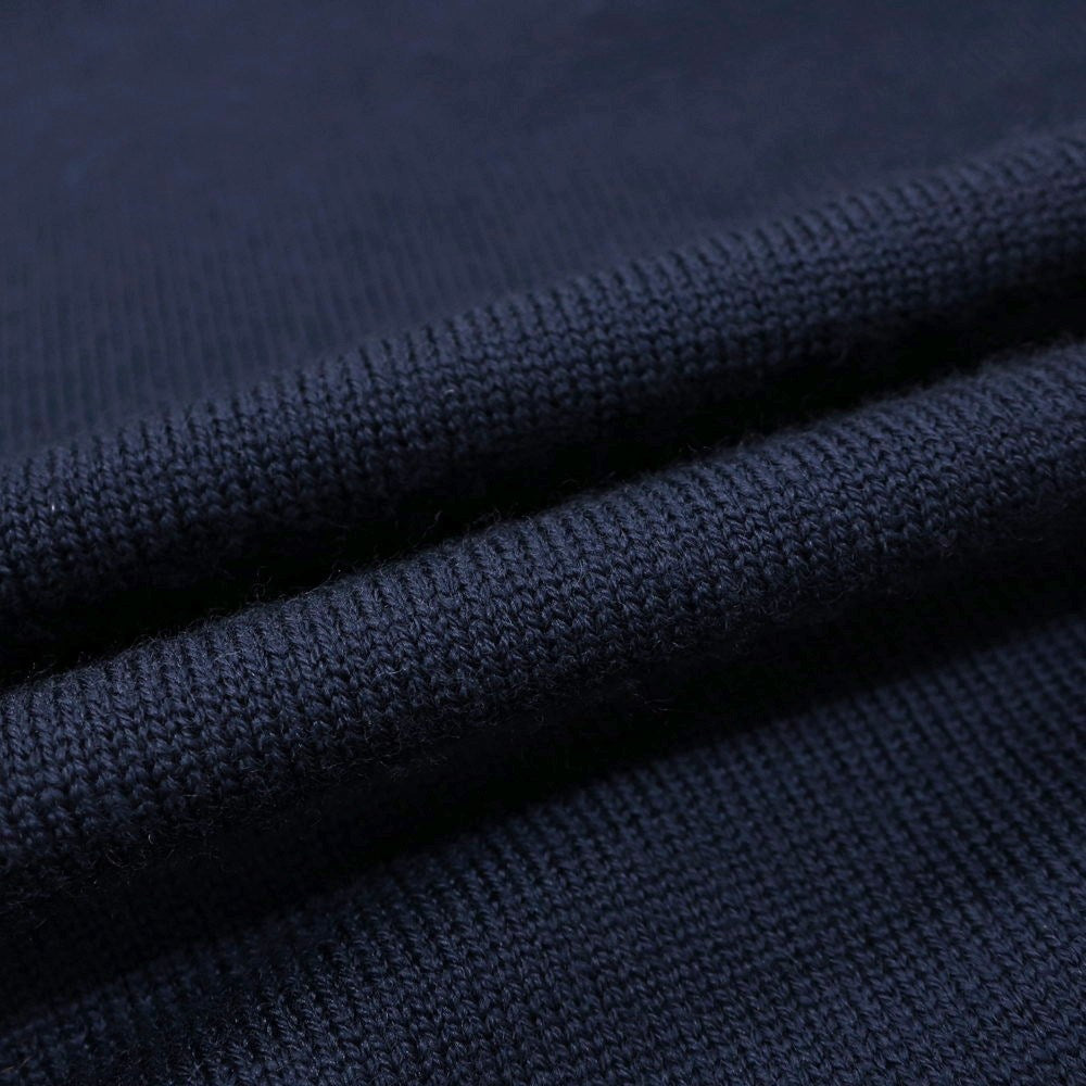 【新品アウトレット】ヴィルーム V::loom ハイゲージ ウール クルーネック プルオーバーニット ネイビー【 L(紙タグ表記) 】【 状態ランクN- 】【 メンズ 】