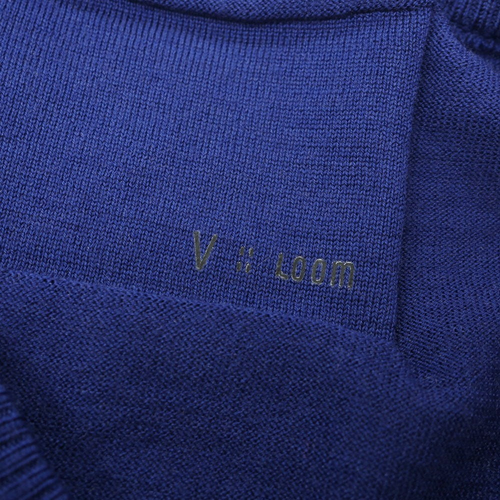 【新品アウトレット】ヴィルーム V::loom ハイゲージ ウール クルーネック プルオーバーニット ロイヤルブルー【 L(紙タグ表記) 】【 状態ランクN- 】【 メンズ 】