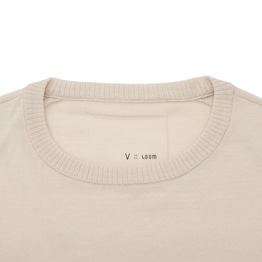【新品】ヴィルーム V::loom ハイゲージ ウール クルーネック プルオーバーニット ダルピンク【 L 】【 状態ランクN 】【 メンズ 】