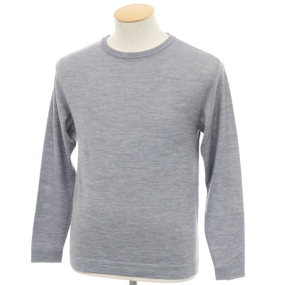 【新品アウトレット】ヴィルーム V::loom ハイゲージ ウール クルーネック プルオーバーニット グレー【 XS(紙タグ表記) 】【 状態ランクN- 】【 メンズ 】