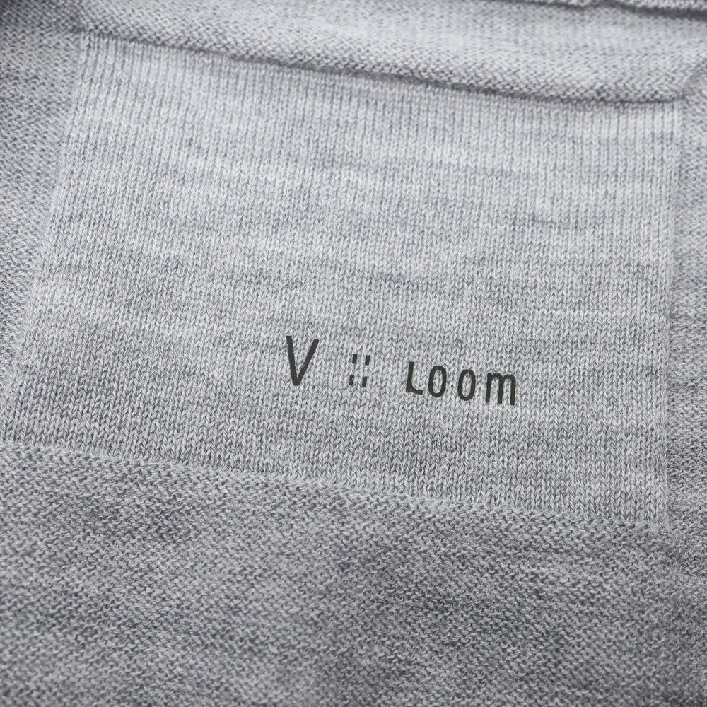 【新品】ヴィルーム V::loom ハイゲージ ウール クルーネック プルオーバーニット グレー【 L 】【 状態ランクN 】【 メンズ 】