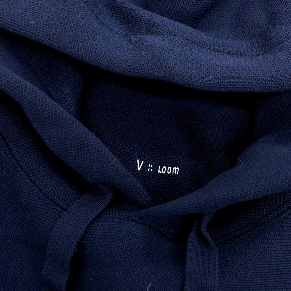 【新品】ヴィルーム V::loom ウール プルオーバー ニット パーカー ネイビー【 M 】【 状態ランクN 】【 メンズ 】
