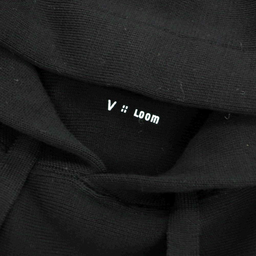 【新品アウトレット】ヴィルーム V::loom ウール プルオーバー ニット パーカー ブラック【 XS(紙タグ表記) 】【 状態ランクN- 】【 メンズ 】