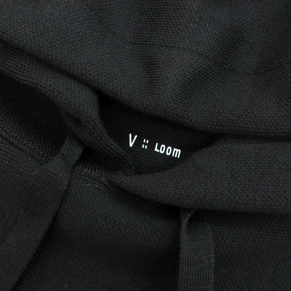 【新品】ヴィルーム V::loom ウール プルオーバー ニット パーカー ブラック【 L 】【 状態ランクN 】【 メンズ 】