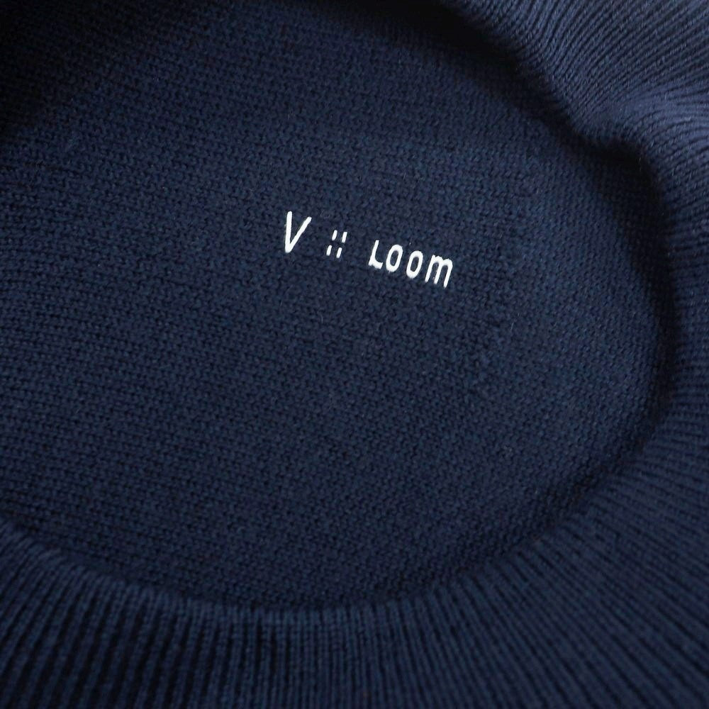 【新品】ヴィルーム V::loom ウール クルーネック プルオーバーニット ネイビー【 M 】【 状態ランクN 】【 メンズ 】