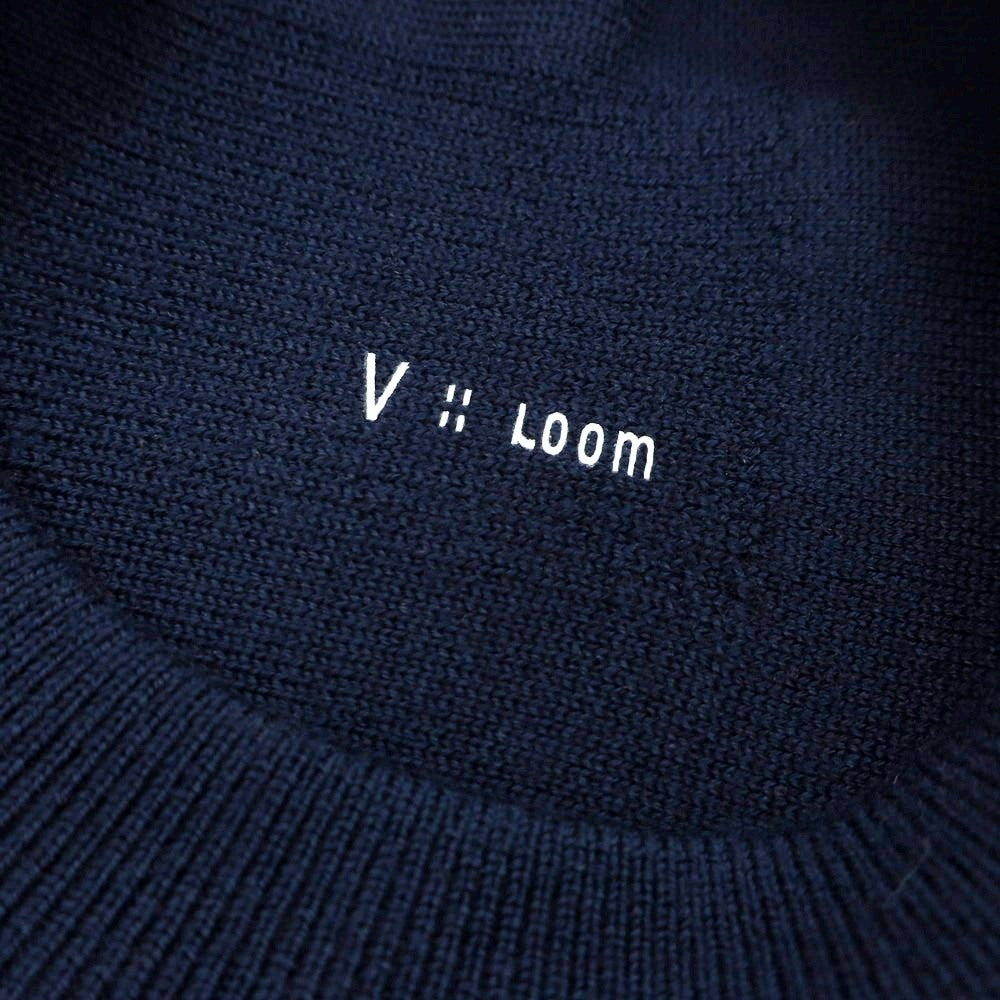 【新品】ヴィルーム V::loom ウール クルーネック プルオーバーニット ネイビー【 M 】【 状態ランクN 】【 メンズ 】