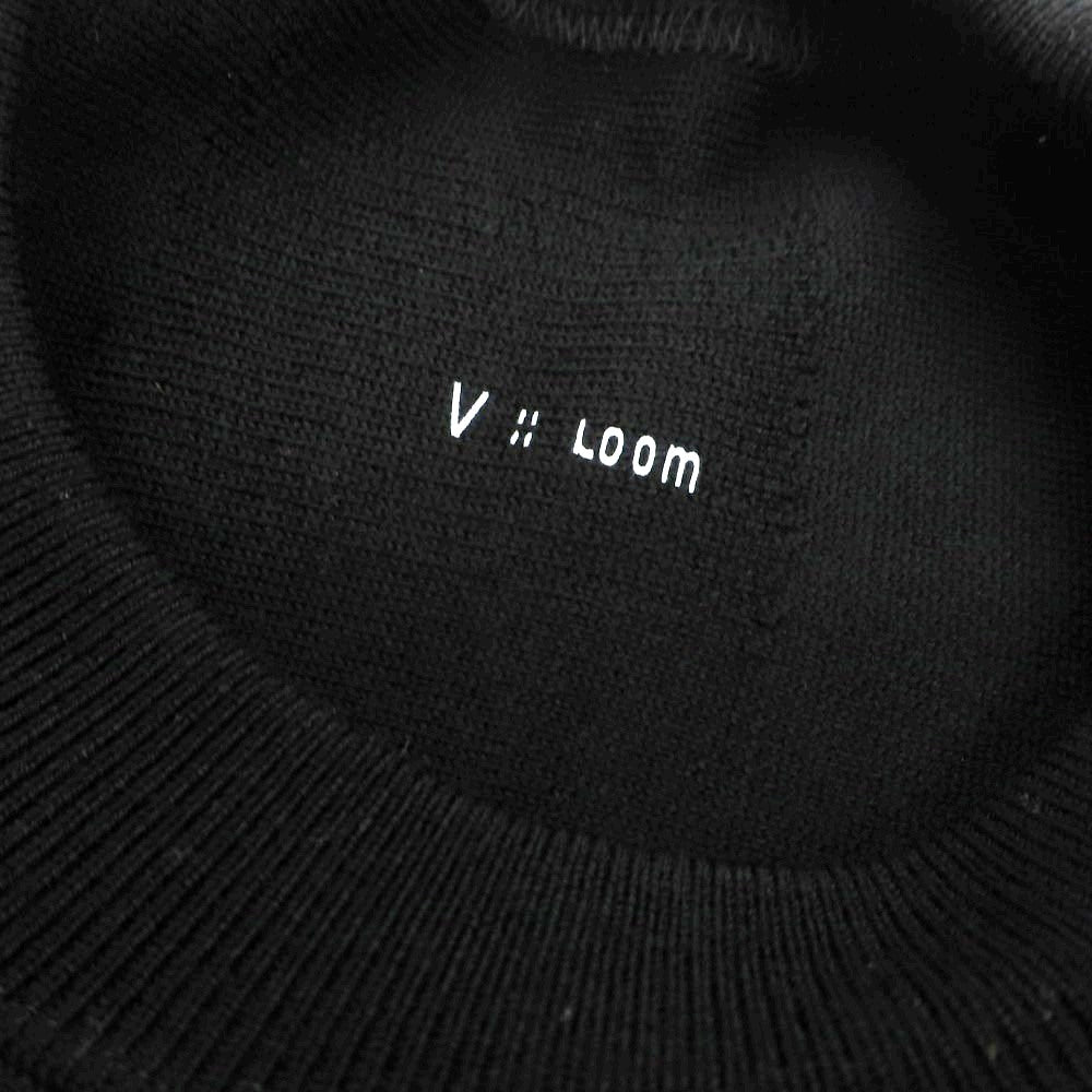 【新品】ヴィルーム V::loom ウール クルーネック プルオーバーニット ブラック【 M 】【 状態ランクN 】【 メンズ 】