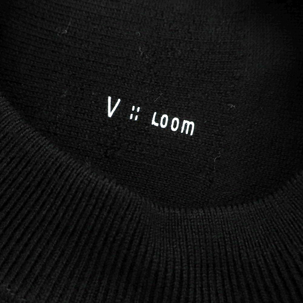 【新品】ヴィルーム V::loom ウール クルーネック プルオーバーニット ブラック【 M 】【 状態ランクN 】【 メンズ 】