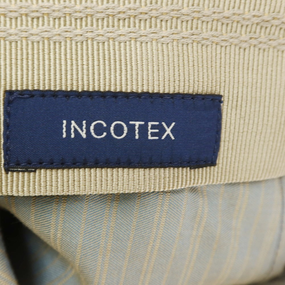 【新品】インコテックス INCOTEX 31型 ウール ワンプリーツ ドレススラックスパンツ ミディアムグレー(03)【 48 】【 状態ランクN 】【 メンズ 】