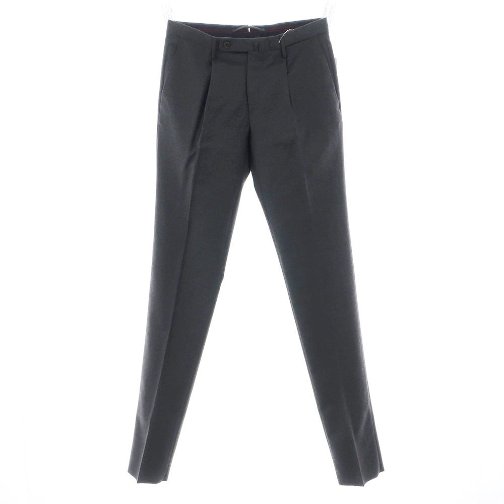 【新品】インコテックス INCOTEX 31型 ウール ワンプリーツ ドレススラックスパンツ ダークグレー(05)【 48 】【 状態ランクN 】【 メンズ 】