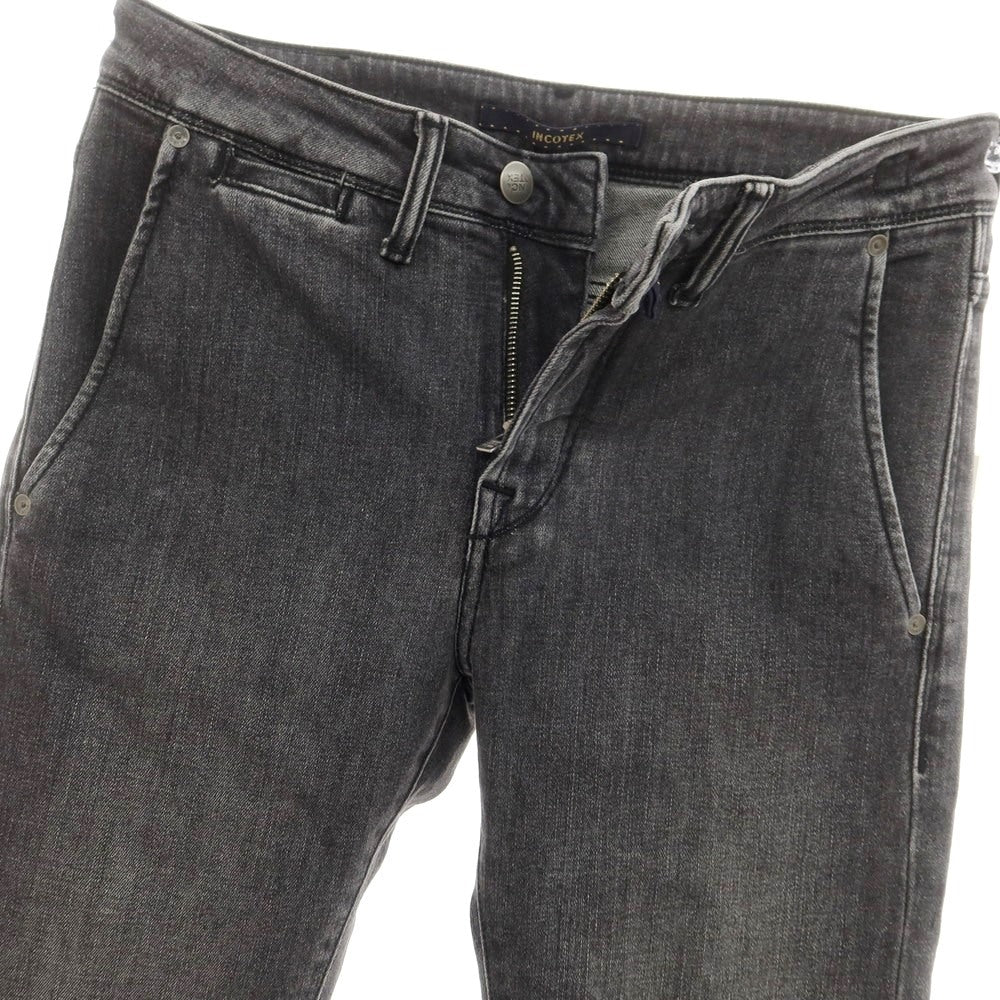 【新品】インコテックス ブルーディヴィジョン INCOTEX BLUE DIVISION Slim ストレッチ デニムパンツ ジーンズ グレーブラック【 30 】【 状態ランクN 】【 メンズ 】