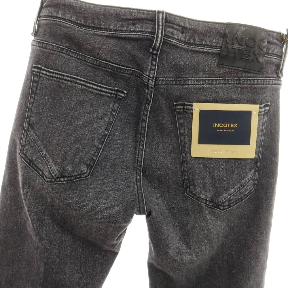 【新品】インコテックス ブルーディヴィジョン INCOTEX BLUE DIVISION Slim ストレッチ デニムパンツ ジーンズ グレーブラック【 30 】【 状態ランクN 】【 メンズ 】