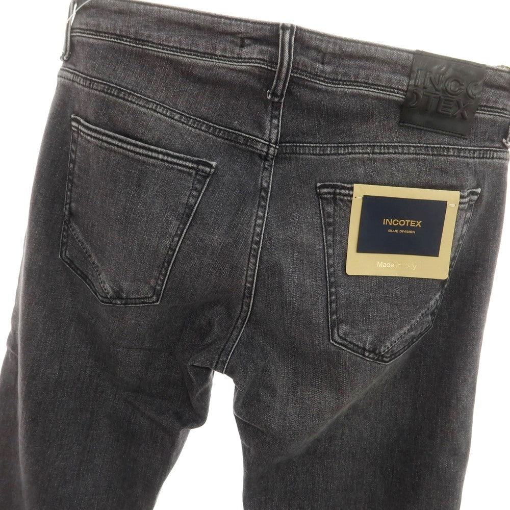 【新品】インコテックス ブルーディヴィジョン INCOTEX BLUE DIVISION Slim ストレッチ デニムパンツ ジーンズ グレーブラック【 32 】【 状態ランクN 】【 メンズ 】