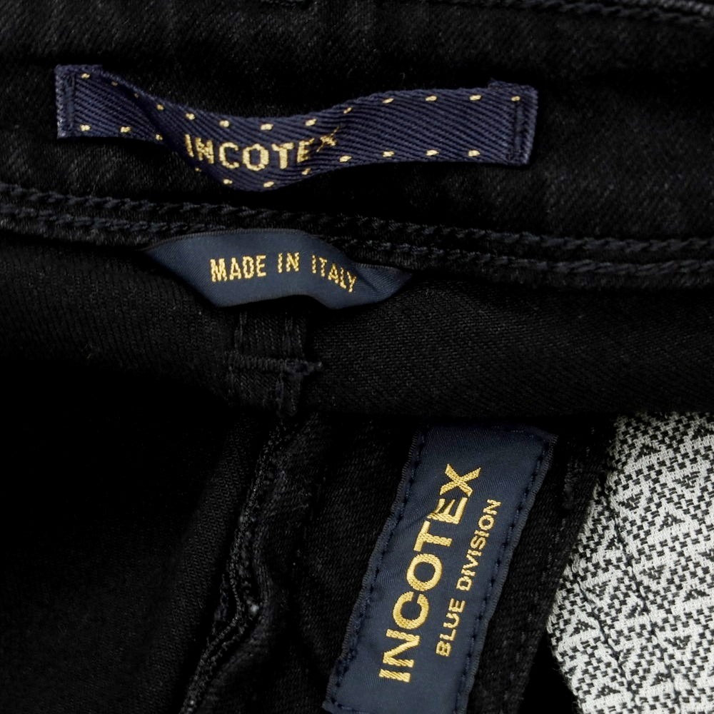 【新品】インコテックス ブルーディヴィジョン INCOTEX BLUE DIVISION Slim ストレッチ デニムパンツ ジーンズ ブラック【 30 】【 状態ランクN 】【 メンズ 】
