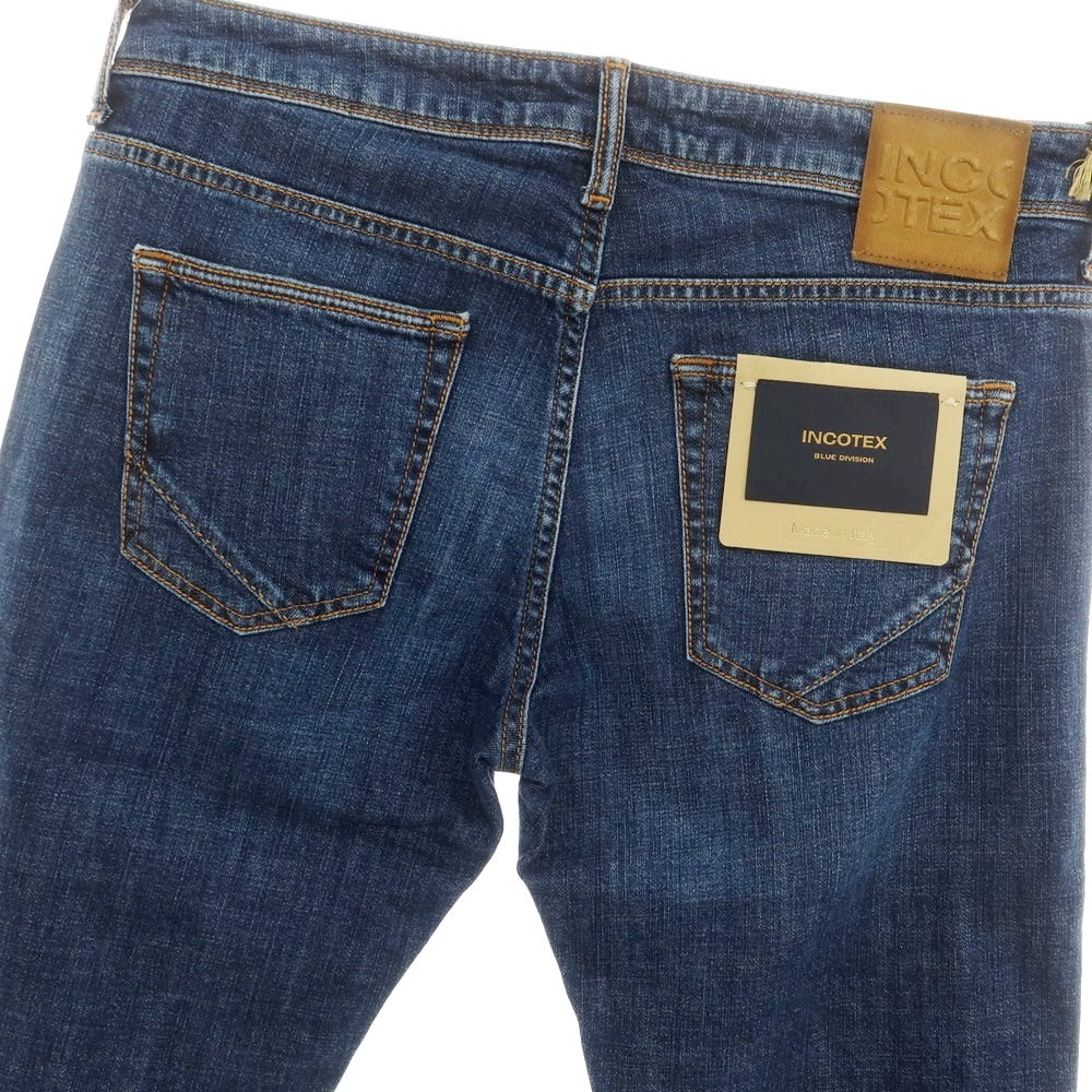 【新品】インコテックス ブルーディヴィジョン INCOTEX BLUE DIVISION Slim ストレッチ デニムパンツ ジーンズ ブルーインディゴ【 33 】【 状態ランクN 】【 メンズ 】