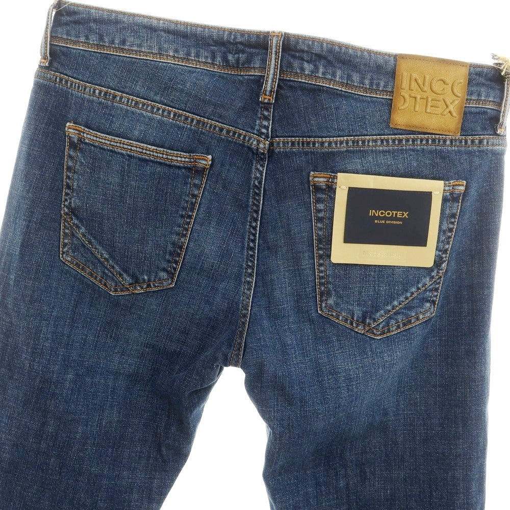 【新品アウトレット】インコテックス ブルーディヴィジョン INCOTEX BLUE DIVISION Slim ストレッチ デニムパンツ ジーンズ ブルーインディゴ【 33 】【 状態ランクN- 】【 メンズ 】
