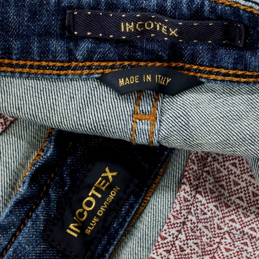 【新品アウトレット】インコテックス ブルーディヴィジョン INCOTEX BLUE DIVISION Slim ストレッチ デニムパンツ ジーンズ ブルーインディゴ【 33 】【 状態ランクN- 】【 メンズ 】