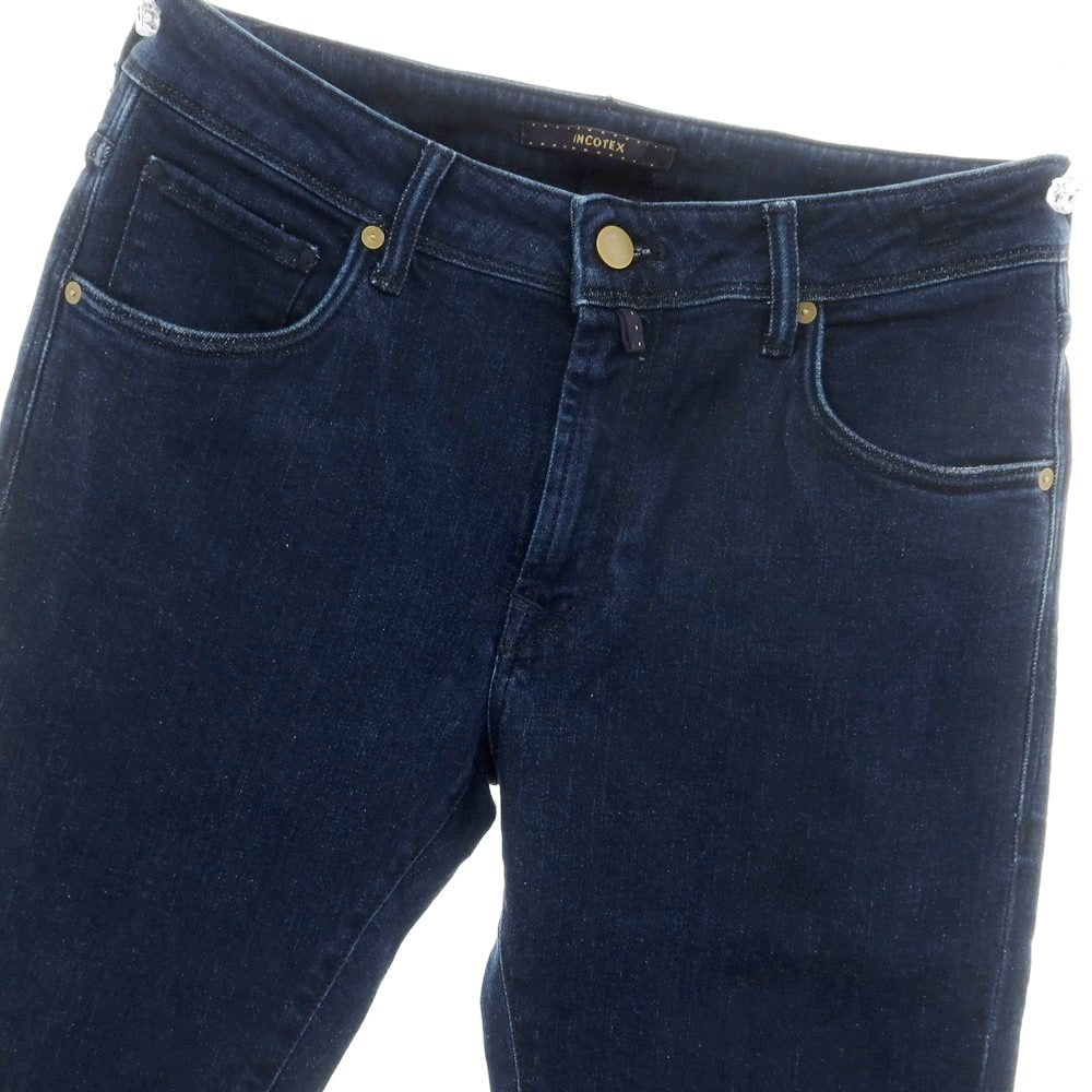 【新品】インコテックス ブルーディヴィジョン INCOTEX BLUE DIVISION Slim デニムパンツ ネイビー【 33 】【 状態ランクN 】【 メンズ 】