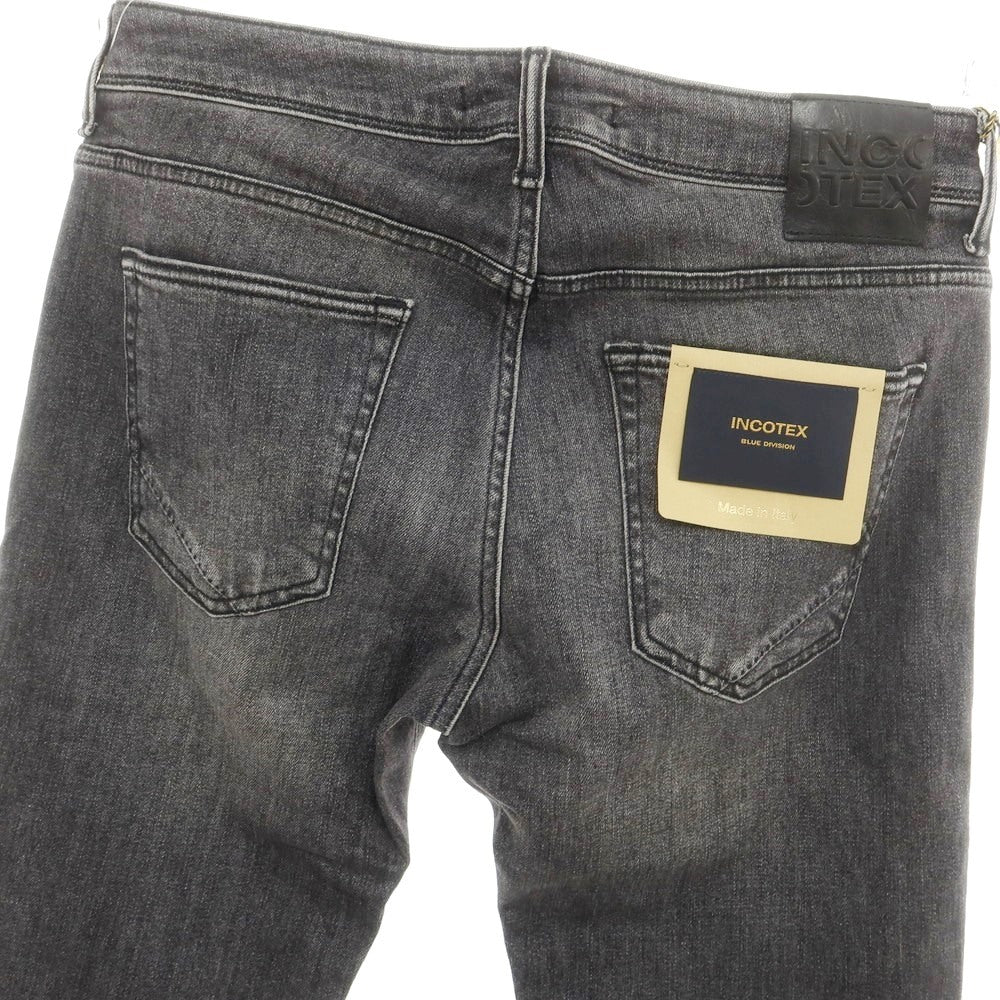 【新品】インコテックス ブルーディヴィジョン INCOTEX BLUE DIVISION Slim デニムパンツ ブラック(グレー)【 33 】【 状態ランクN 】【 メンズ 】