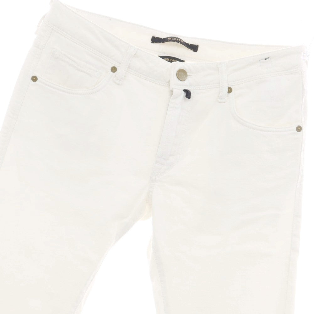 【新品】インコテックス ブルーディヴィジョン INCOTEX BLUE DIVISION Slim デニムパンツ ホワイト【 33 】【 状態ランクN 】【 メンズ 】