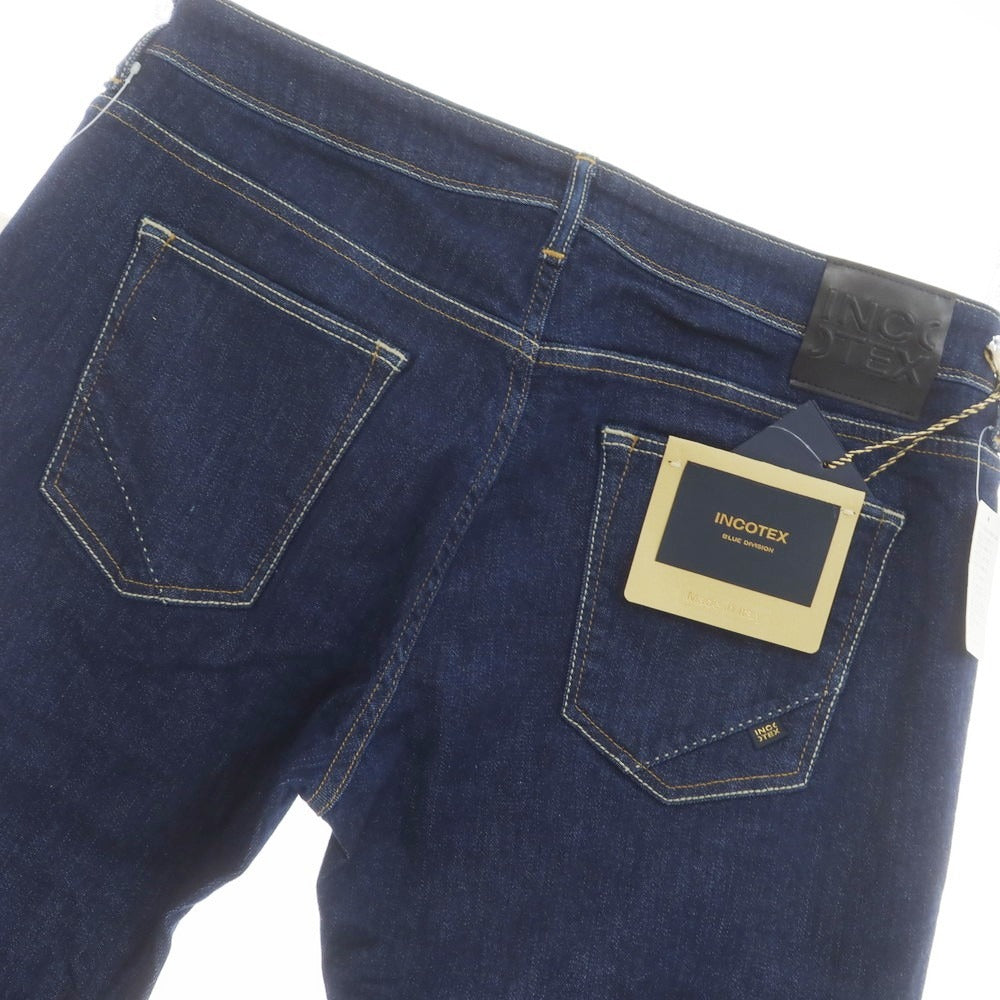 【新品アウトレット】インコテックス ブルーディヴィジョン INCOTEX BLUE DIVISION Slim ストレッチデニムパンツ ジーンズ ネイビー【 36 】【 状態ランクN- 】【 メンズ 】