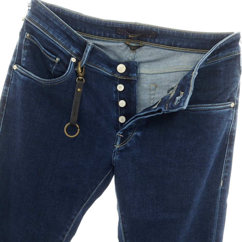 【新品】インコテックス ブルーディヴィジョン INCOTEX BLUE DIVISION Slim デニムパンツ ネイビー【 33 】【 状態ランクN 】【 メンズ 】