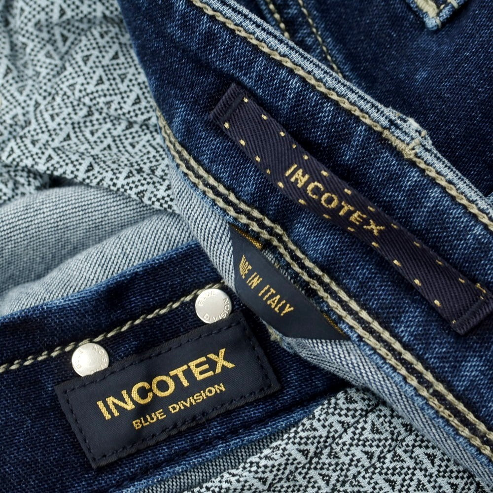 【新品】インコテックス ブルーディヴィジョン INCOTEX BLUE DIVISION Slim デニムパンツ ネイビー【 33 】【 状態ランクN 】【 メンズ 】