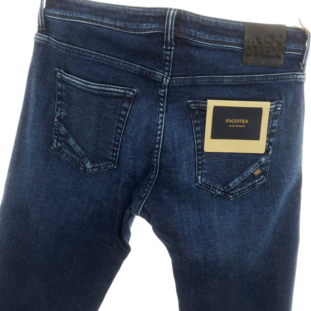 【新品】インコテックス ブルーディヴィジョン INCOTEX BLUE DIVISION Slim デニムパンツ ネイビー【 33 】【 状態ランクN 】【 メンズ 】