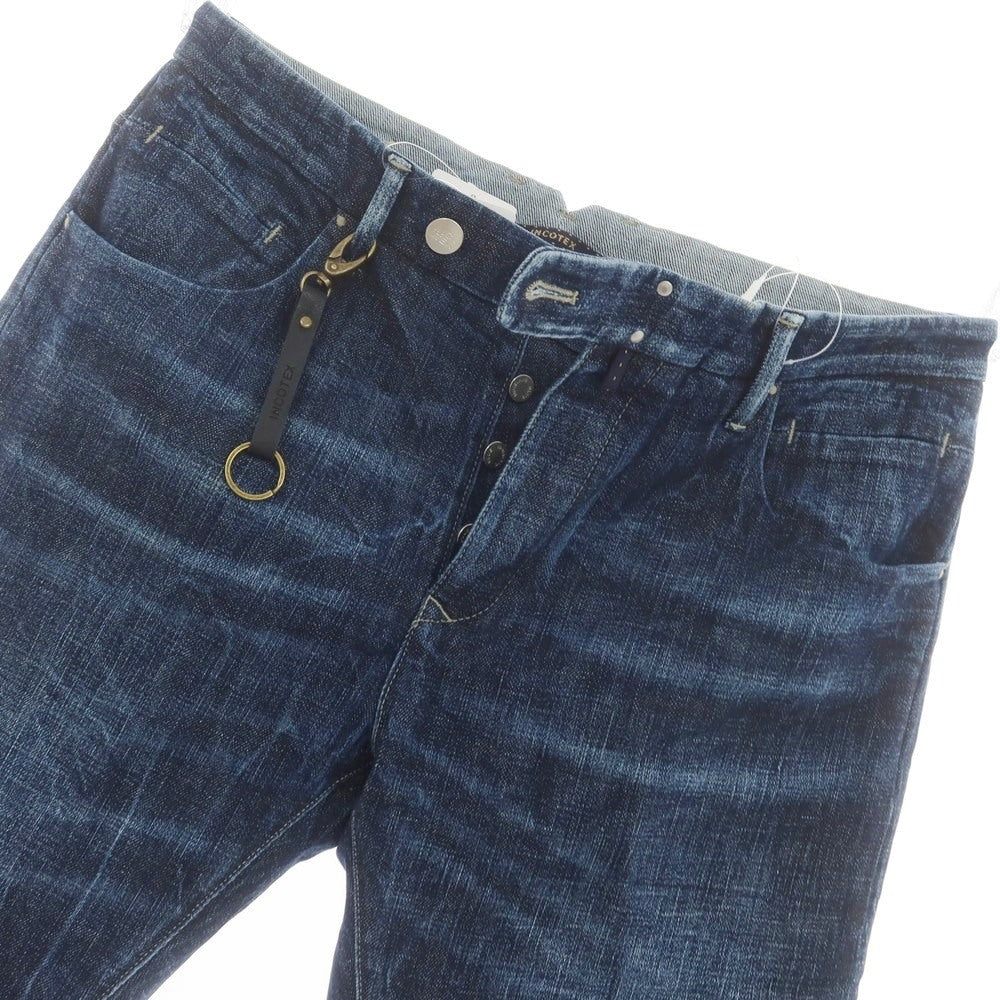 【新品アウトレット】インコテックス ブルーディヴィジョン INCOTEX BLUE DIVISION TAILOR MADE デニムパンツ ネイビー【 33 】【 状態ランクN- 】【 メンズ 】