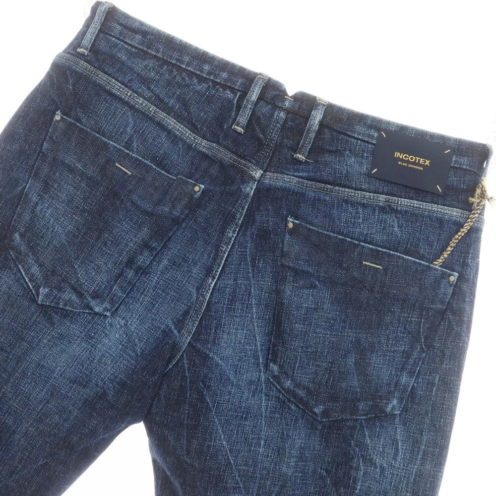 【新品アウトレット】インコテックス ブルーディヴィジョン INCOTEX BLUE DIVISION TAILOR MADE デニムパンツ ネイビー【 33 】【 状態ランクN- 】【 メンズ 】