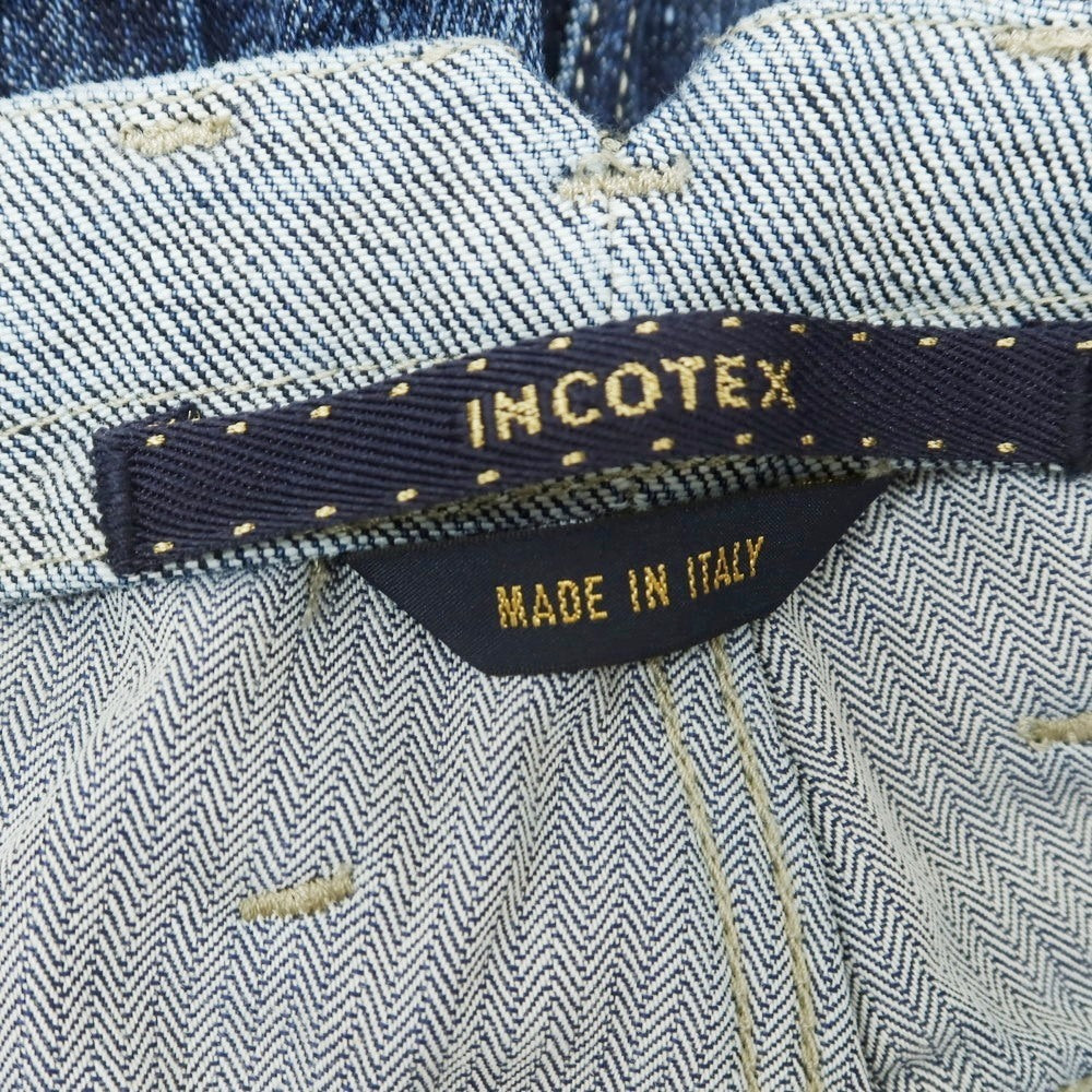 【新品アウトレット】インコテックス ブルーディヴィジョン INCOTEX BLUE DIVISION TAILOR MADE デニムパンツ ネイビー【 33 】【 状態ランクN- 】【 メンズ 】