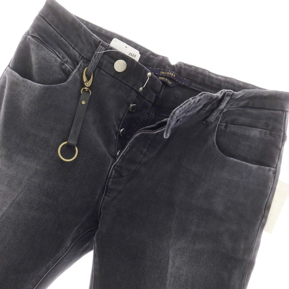 【新品】インコテックス ブルーディヴィジョン INCOTEX BLUE DIVISION TAILOR MADE デニムパンツ
ブラック(ダークグレー)【 33 】【 状態ランクN 】【 メンズ 】