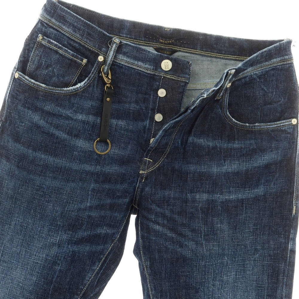 【新品アウトレット】インコテックス ブルーディヴィジョン INCOTEX BLUE DIVISION Tapered デニムパンツ ジーンズ ネイビー【 33 】【 状態ランクN- 】【 メンズ 】