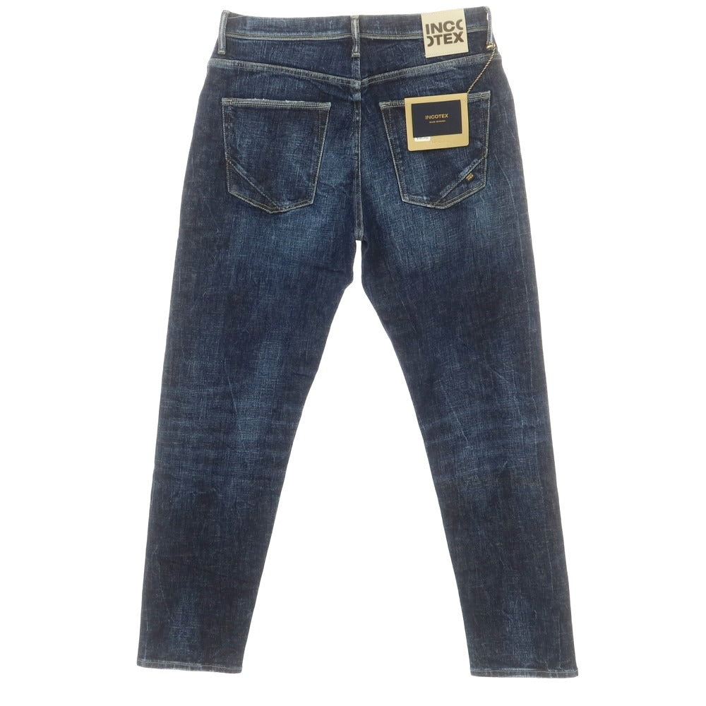 【新品アウトレット】インコテックス ブルーディヴィジョン INCOTEX BLUE DIVISION Tapered デニムパンツ ジーンズ ネイビー【 33 】【 状態ランクN- 】【 メンズ 】